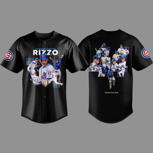 Anthony Rizzo Cubs Retirement Thank You Memories Jersey