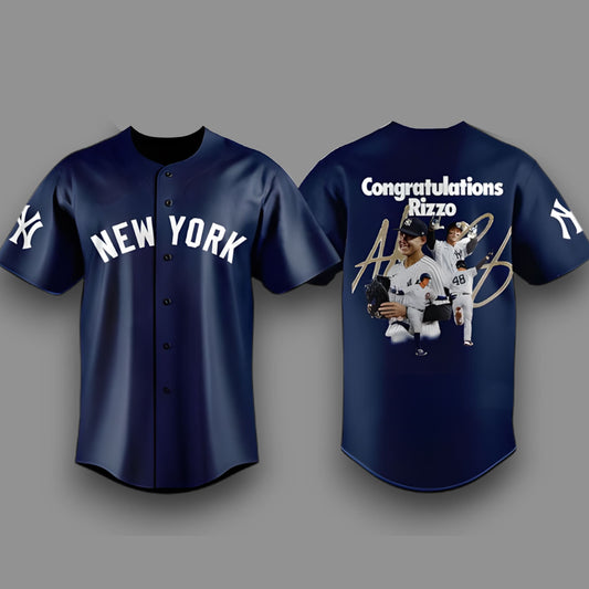 Anthony Rizzo Yankees Congratulations Retirement 2025  Baseball Jersey