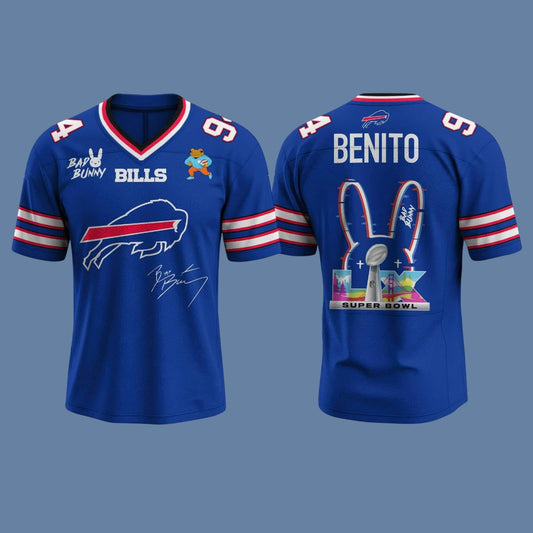 Bills x Bad Bunny Super Bowl 2026 Customized Jersey