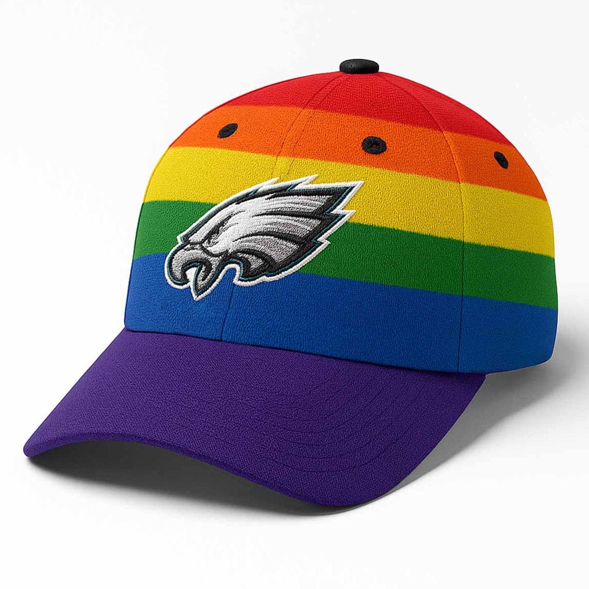 Eagles Nick Sirianni Rainbow Hat