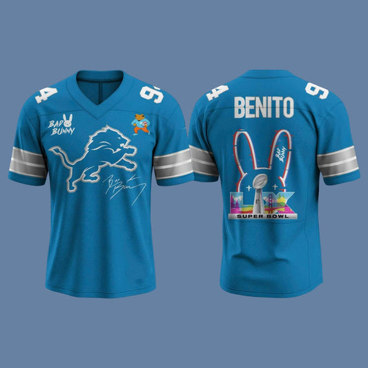 Lions x Bad Bunny Super Bowl 2026 Customized Jersey