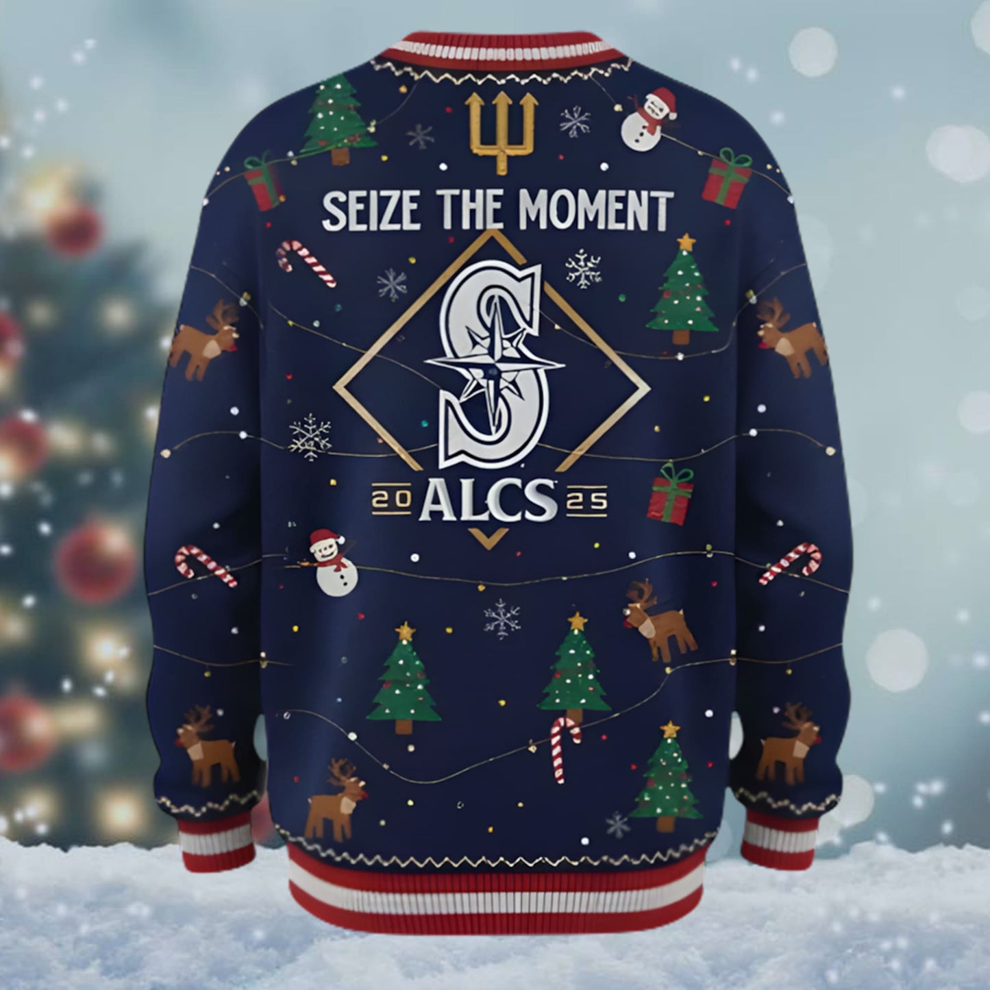 Mariners Seize The Moment ALCS 2025 Ugly Christmas Sweater