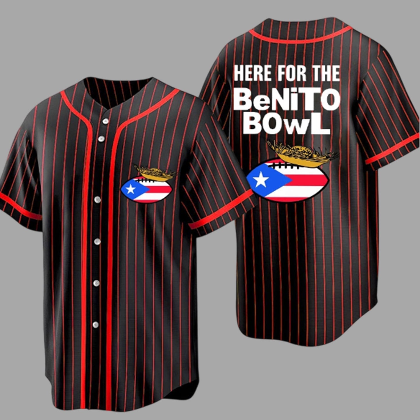 Puerto Rico HERE FOR THE BeNiTo BOWL Baseball Jersey