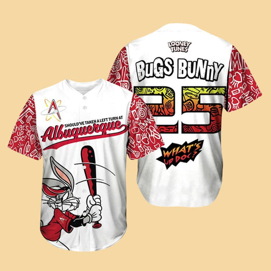Albuquerque Isotopes Bugs Bunny 2025 Giveaway Jersey
