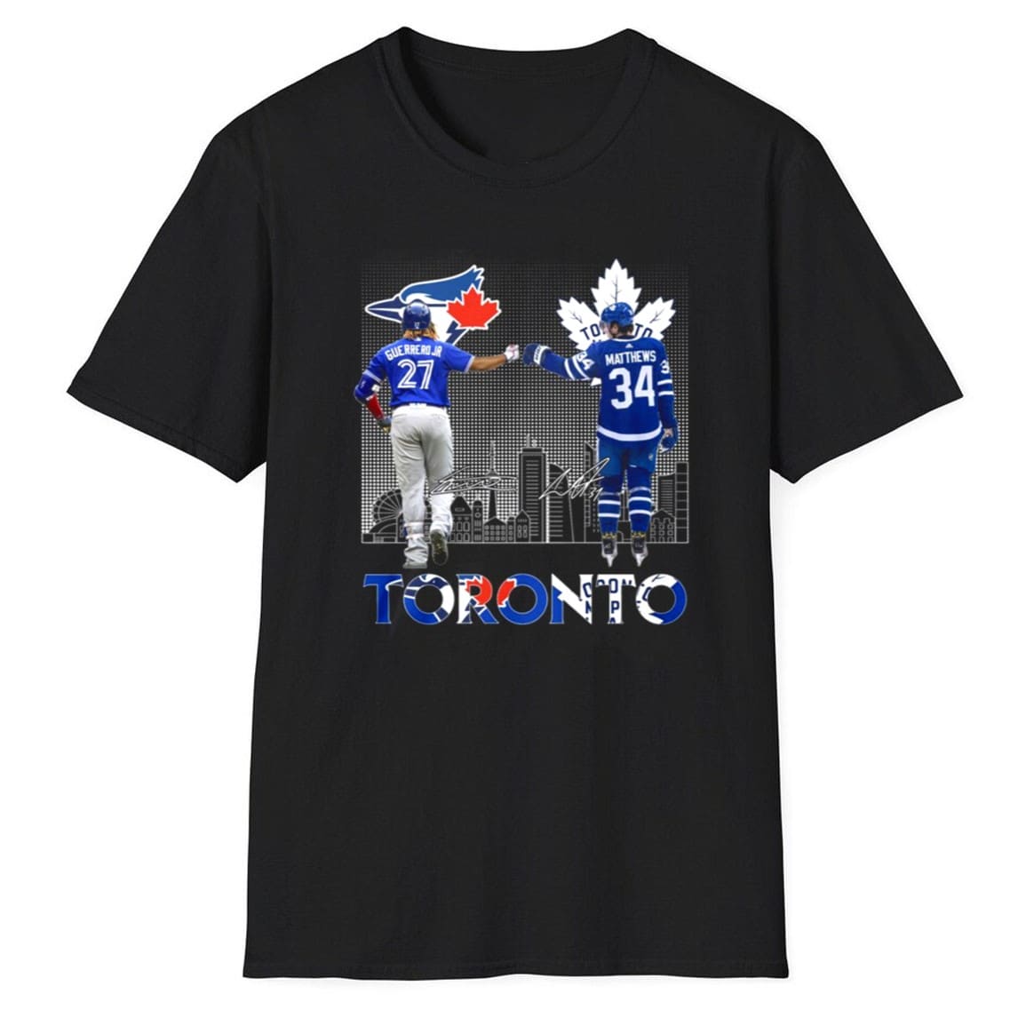 Blue Jays x Maple Leafs Vladimir Guerrero Jr x Auston Matthews 2025 Shirt
