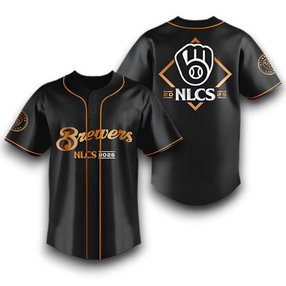 Brewers NLCS 2025 Champions Baseball Jersey