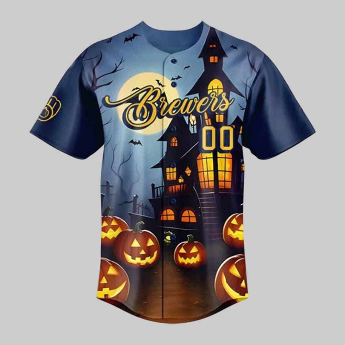 Brewers x Halloween Haunted Castle Custom Jersey