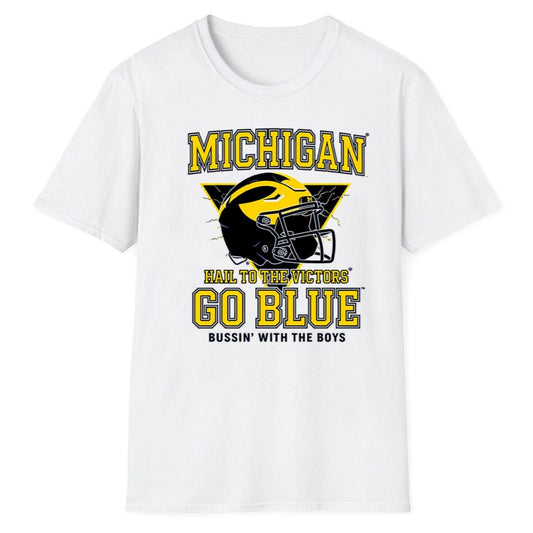 Bussin Michi Hall To The Victors Go Blue Shirt