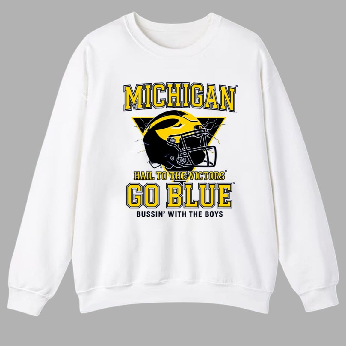 Bussin Michi Hall To The Victors Go Blue Shirt