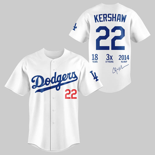 Dodgers Clayton Kershaw Thanks For The Memories Jersey