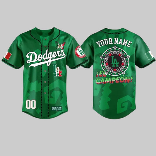 Dodgers Mexican Heritage Night El Campeon 2025 Jersey