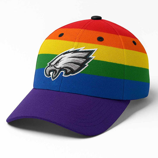 Eagles Nick Sirianni Rainbow Hat