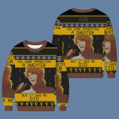 It Was Me Dio Jojo's Bizarre Adventure Ugly Christmas Sweater