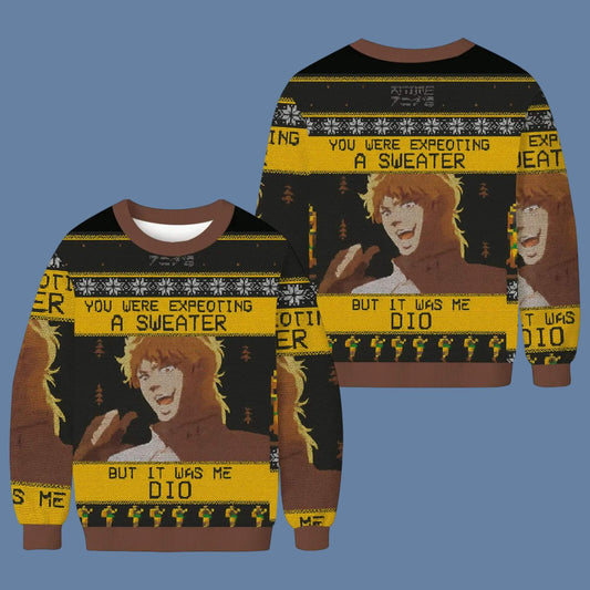 It Was Me Dio Jojo's Bizarre Adventure Ugly Christmas Sweater