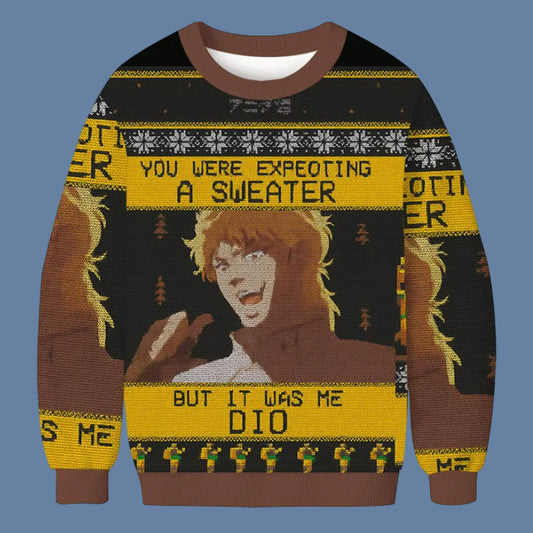 It Was Me Dio Jojo's Bizarre Adventure Ugly Christmas Sweater