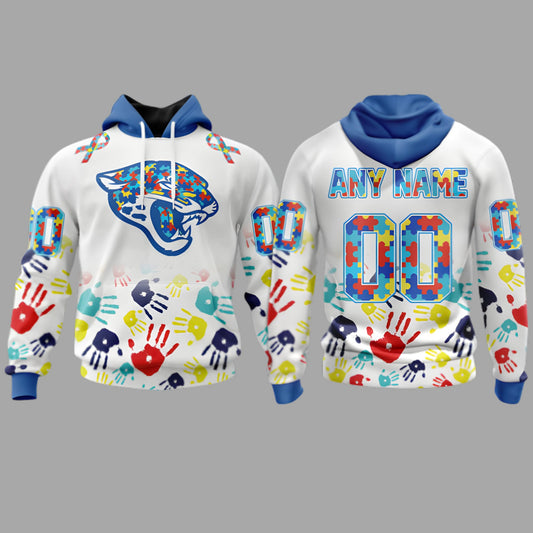 Jacksonville Jaguars x Autism Awareness 2025 Custom Hoodie