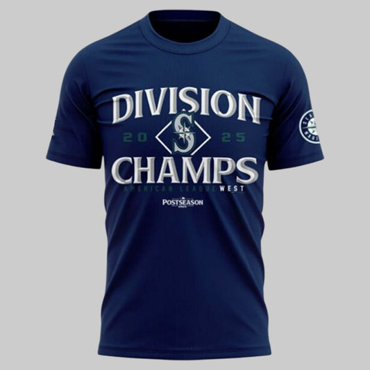 Mariners 2025 AL West Dividion Champions Postseason Shirt
