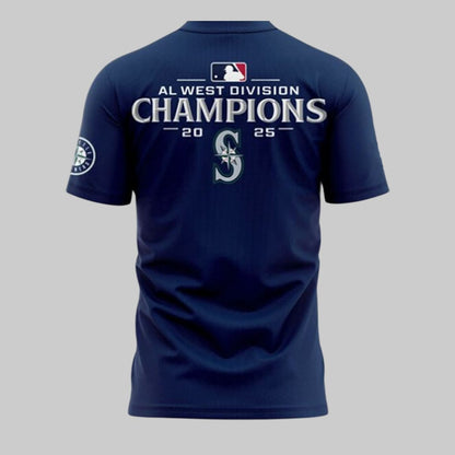 Mariners 2025 AL West Dividion Champions Postseason Shirt