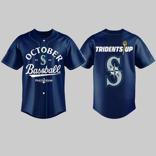 Mariners October Postseason Baseball Tridents Up 2025 Jersey