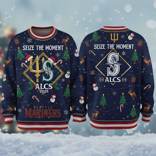 Mariners Seize The Moment ALCS 2025 Ugly Christmas Sweater