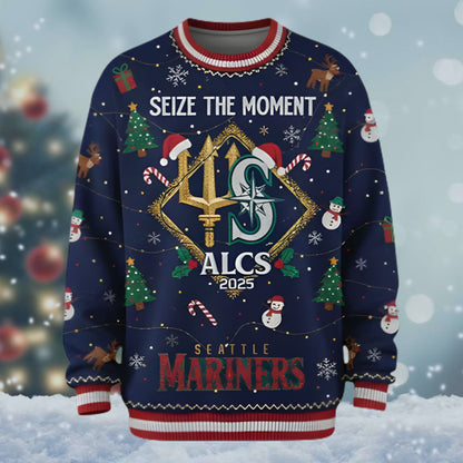 Mariners Seize The Moment ALCS 2025 Ugly Christmas Sweater