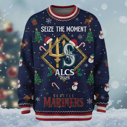 Mariners Seize The Moment ALCS 2025 Ugly Christmas Sweater