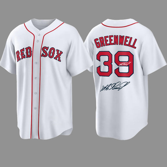Mike Greenwell Red Sox 1963-2025 Memorial Signed Jersey