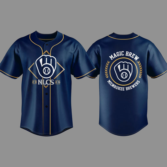 Milwaukee Brewers 2025 Nlcs Champions Locker Room Jersey
