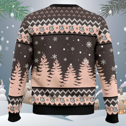 Moo Deng First Of All I'm A Delight Ugly Christmas Sweater