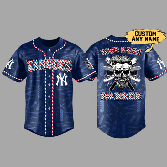 Yankees x Barber 2025 Baseball Jersey